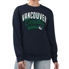 Vancouver Canucks G-III 4Her by Carl Banks Women's Filigree Team Graphic Fleece Pullover Sweatshirt Online