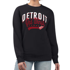 Detroit Red Wings G-III 4Her by Carl Banks Women's Filigree Team Graphic Fleece Pullover Sweatshirt Outlet