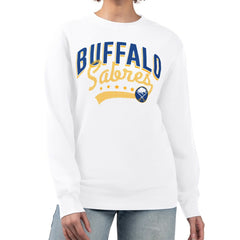 Buffalo Sabres G-III 4Her by Carl Banks Women's Filigree Team Graphic Fleece Pullover Sweatshirt Discount