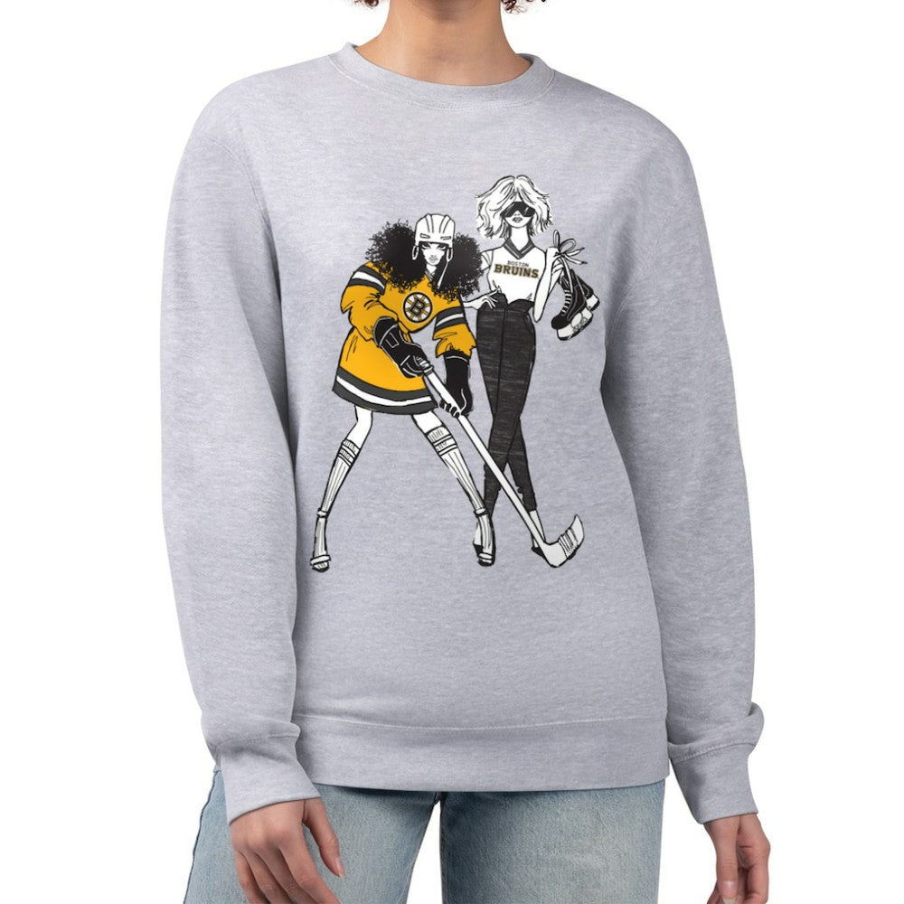 Boston Bruins G-III 4Her by Carl Banks Women's Hockey Girls Team Graphic Fleece Pullover Sweatshirt Online