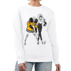 Pittsburgh Penguins G-III 4Her by Carl Banks Women's Hockey Girls Team Graphic Fleece Pullover Sweatshirt Outlet