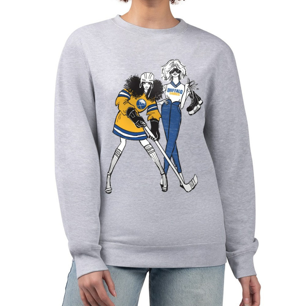 Buffalo Sabres G-III 4Her by Carl Banks Women's Hockey Girls Team Graphic Fleece Pullover Sweatshirt Online