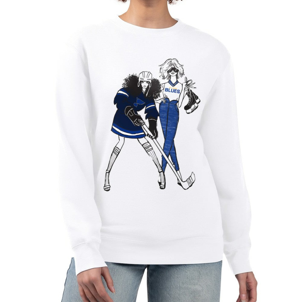 St. Louis Blues G-III 4Her by Carl Banks Women's Hockey Girls Team Graphic Fleece Pullover Sweatshirt Online
