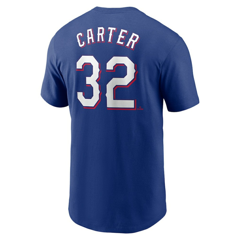 Evan Carter Texas Rangers Nike Fuse Name & Number T-Shirt | MLB Shop