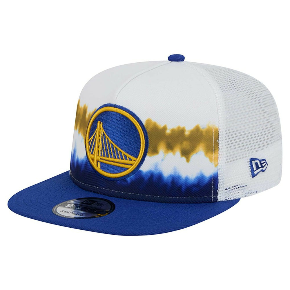 Golden State Warriors Dip-Dye 9FIFTY A-Frame Trucker Snapback Hat sale New