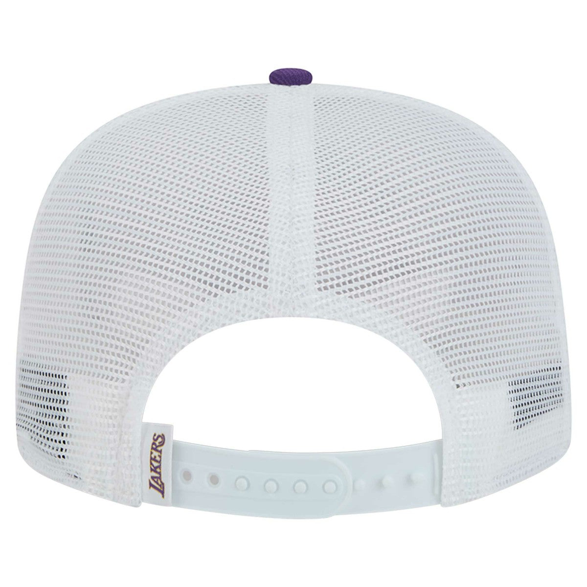 Los Angeles Lakers Dip-Dye 9FIFTY A-Frame Trucker Snapback Hat New