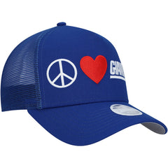 New York Giants New Era Women's Peace & Love Trucker 9FORTY Adjustable Hat
