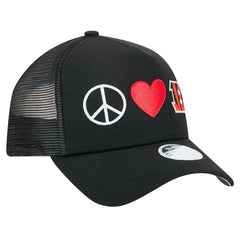 Cincinnati Bengals New Era Women's Peace & Love Trucker 9FORTY Adjustable Hat