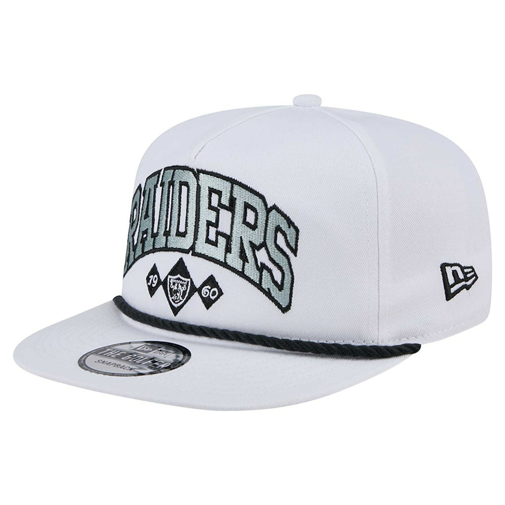 Las Vegas Raiders New Era Diamond Golfer Snapback Hat