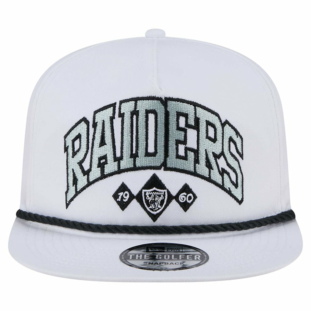 Las Vegas Raiders New Era Diamond Golfer Snapback Hat