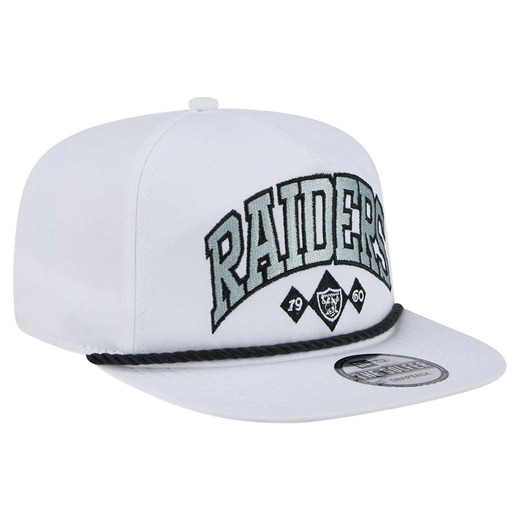 Las Vegas Raiders New Era Diamond Golfer Snapback Hat