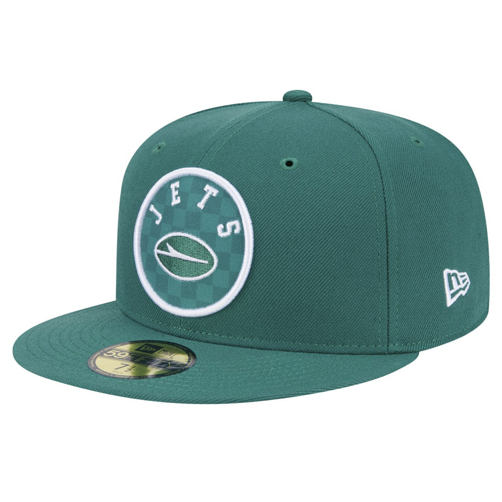 New York Jets New Era Checkered 59FIFTY Fitted Hat