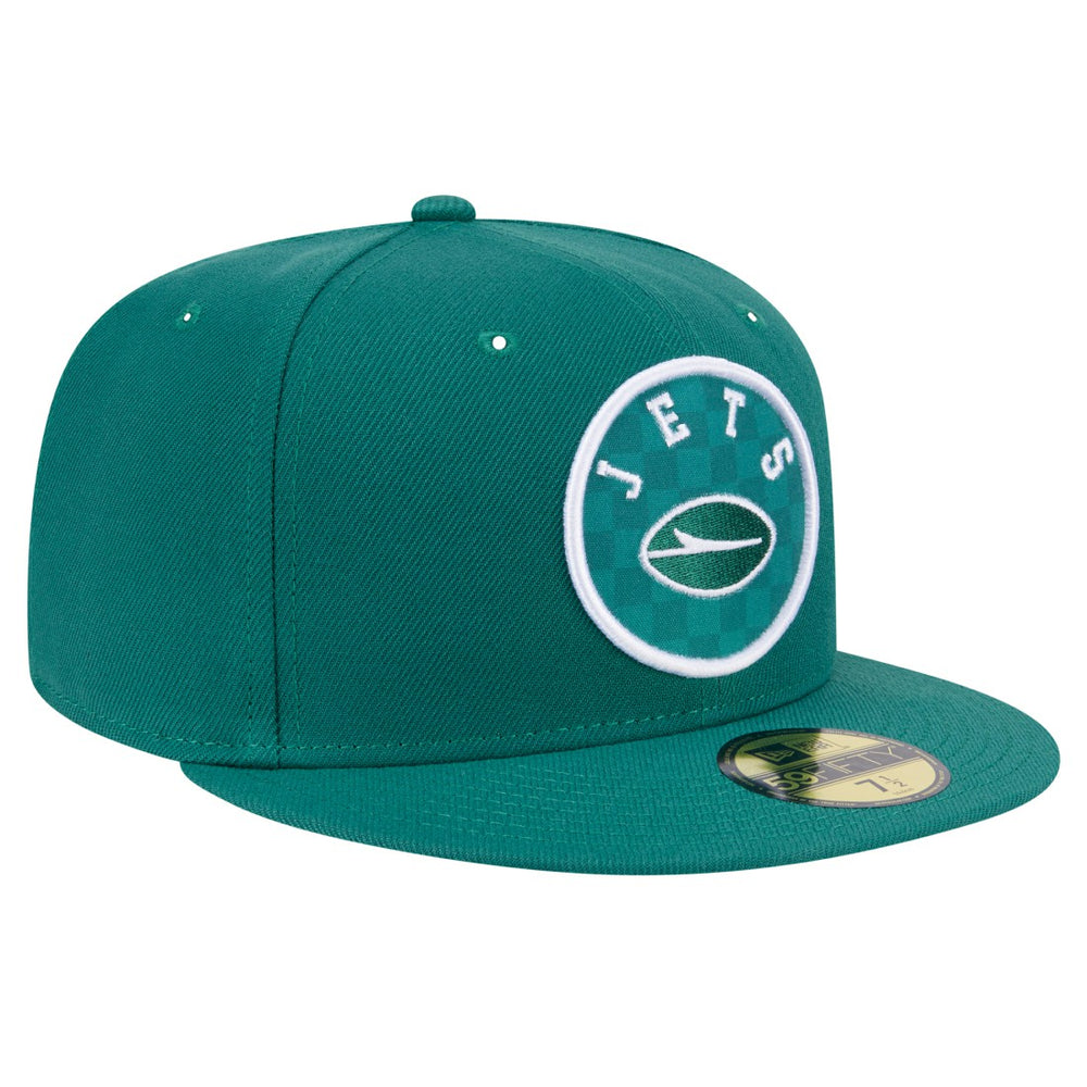 New York Jets New Era Checkered 59FIFTY Fitted Hat