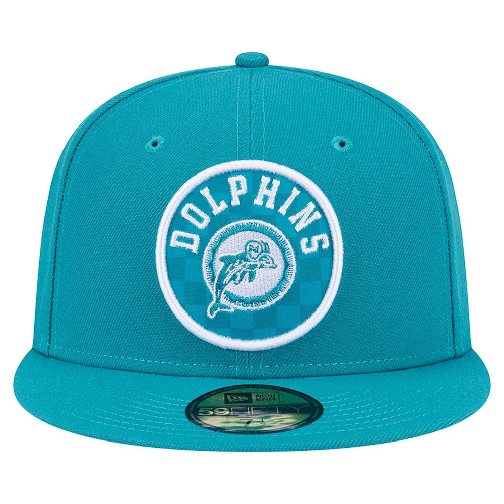 Miami Dolphins New Era Checkered 59FIFTY Fitted Hat