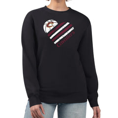 Cleveland Cavaliers G-III 4Her by Carl Banks Women's Heart Graphic Fleece Pullover Sweatshirt sale For Sale