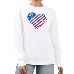 Oklahoma City Thunder G-III 4Her by Carl Banks Women's Heart Graphic Fleece Pullover Sweatshirt Discount