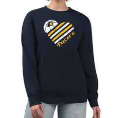 Indiana Pacers G-III 4Her by Carl Banks Women's Heart Graphic Fleece Pullover Sweatshirt On Sale