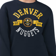 Denver Nuggets G-III 4Her by Carl Banks Women's Large Team Logo Graphic Fleece Pullover Sweatshirt sale On Sale