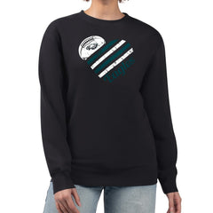 Philadelphia Eagles  G-III 4Her by Carl Banks Women's Heart Graphic Fleece Pullover Sweatshirt