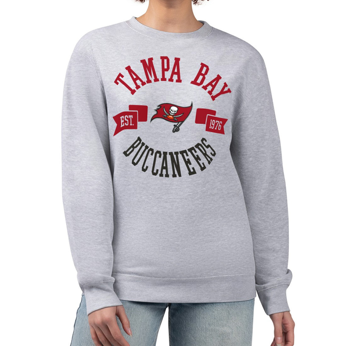 Tampa Bay Buccaneers  G-III 4Her by Carl Banks Women's Large Team Graphic Fleece Pullover Sweatshirt