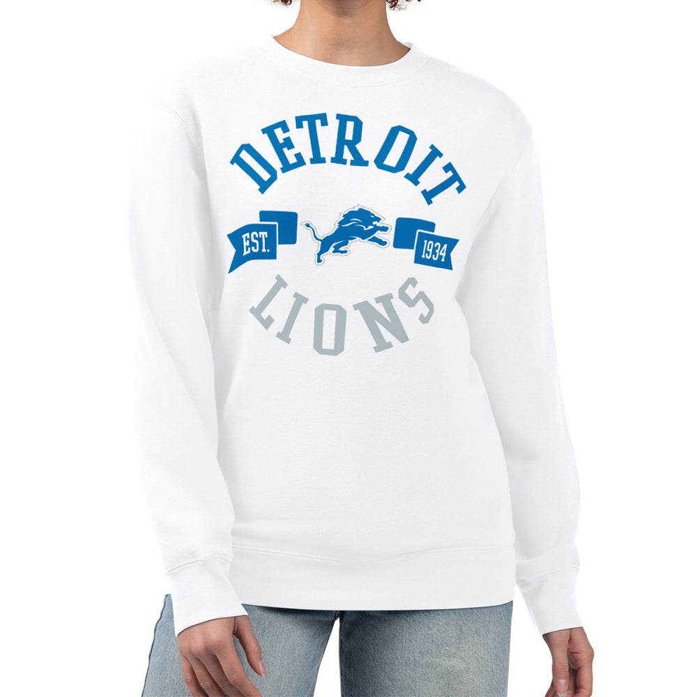 Detroit Lions  G-III 4Her by Carl Banks Women's Large Team Graphic Fleece Pullover Sweatshirt