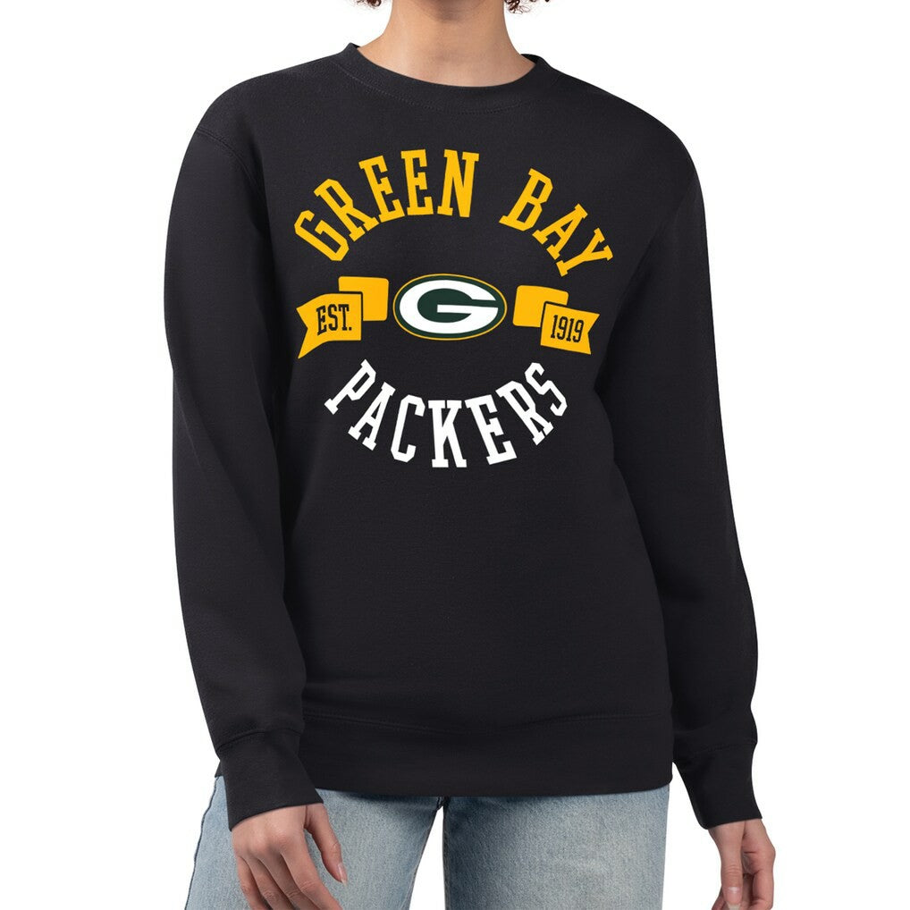 Green Bay Packers  G-III 4Her by Carl Banks Women's Large Team Graphic Fleece Pullover Sweatshirt