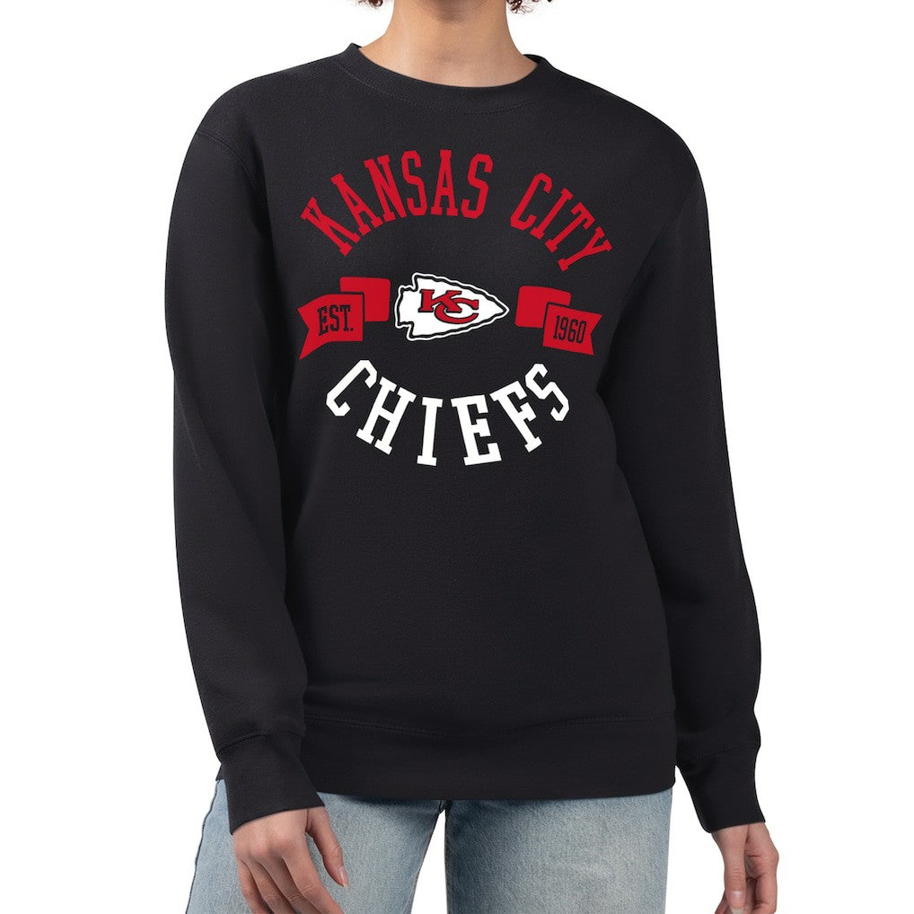 Kansas City Chiefs  G-III 4Her by Carl Banks Women's Large Team Graphic Fleece Pullover Sweatshirt