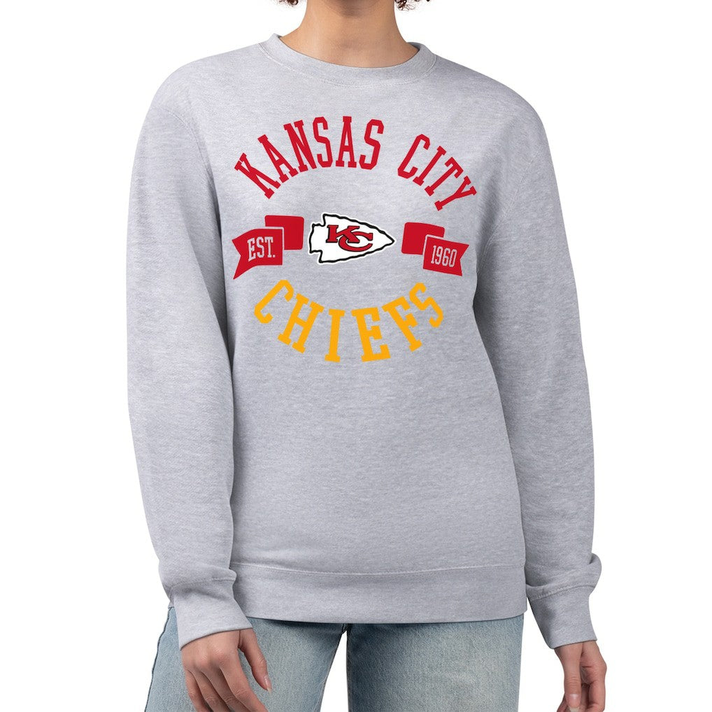 Kansas City Chiefs  G-III 4Her by Carl Banks Women's Large Team Graphic Fleece Pullover Sweatshirt