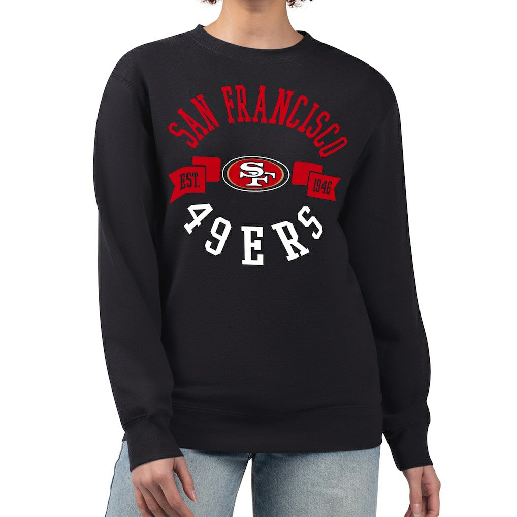 San Francisco 49ers  G-III 4Her by Carl Banks Women's Large Team Graphic Fleece Pullover Sweatshirt