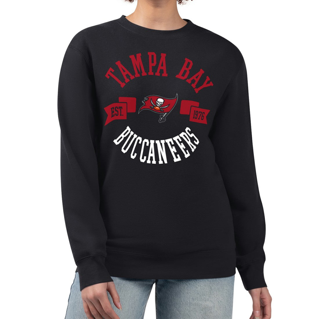 Tampa Bay Buccaneers  G-III 4Her by Carl Banks Women's Large Team Graphic Fleece Pullover Sweatshirt