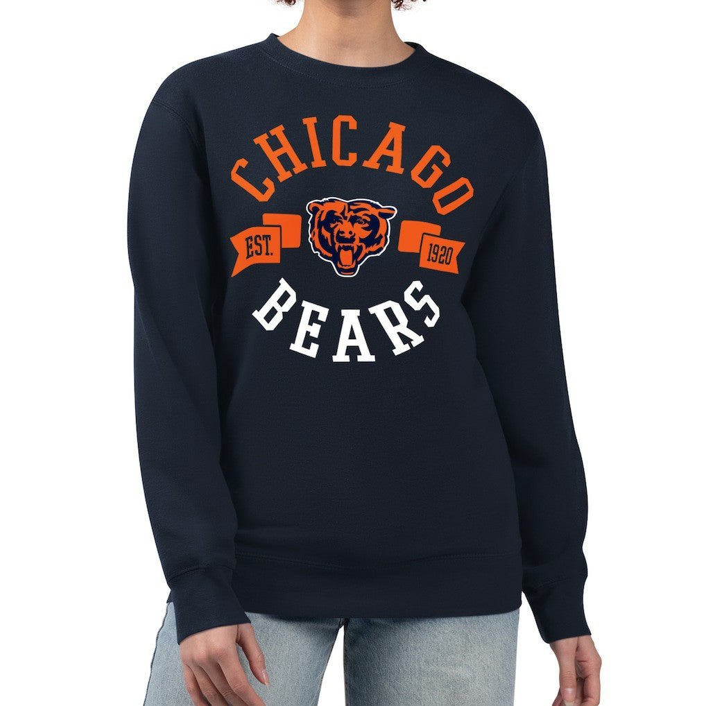 Chicago Bears  G-III 4Her by Carl Banks Women's Large Team Graphic Fleece Pullover Sweatshirt