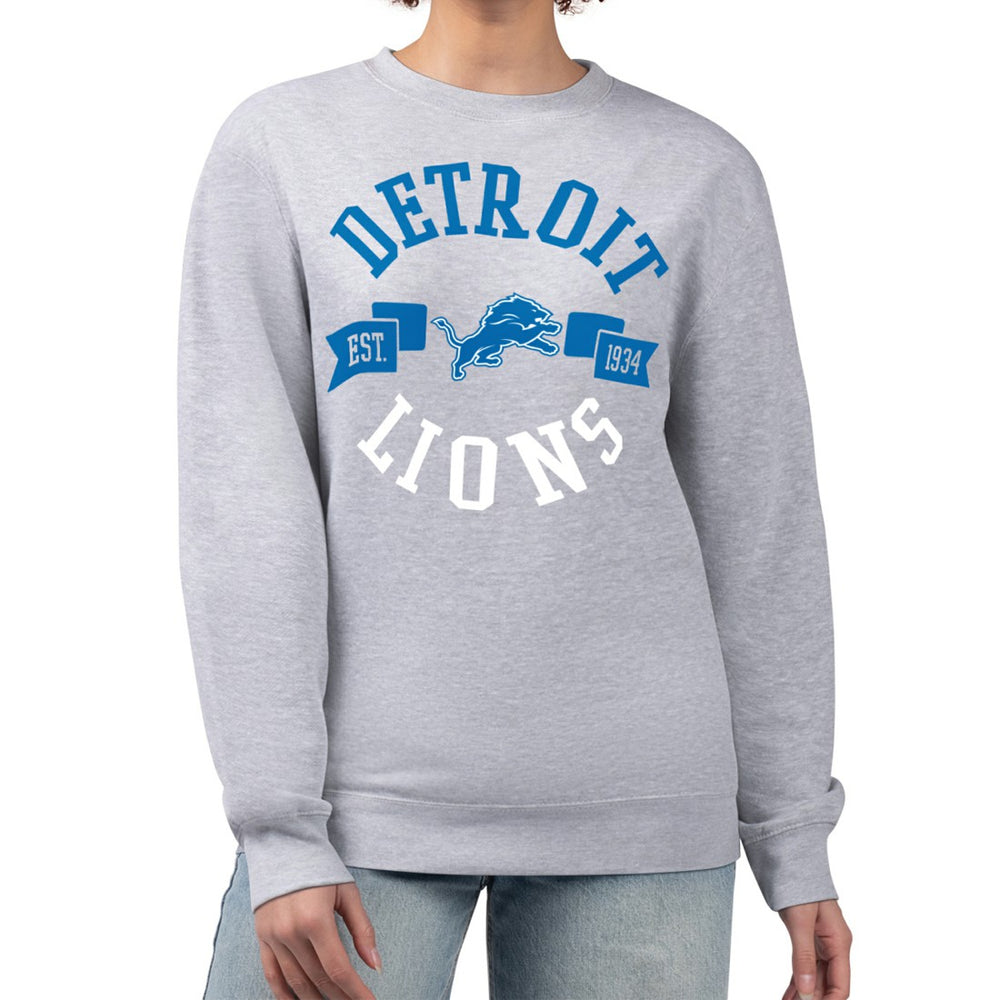 Detroit Lions  G-III 4Her by Carl Banks Women's Large Team Graphic Fleece Pullover Sweatshirt