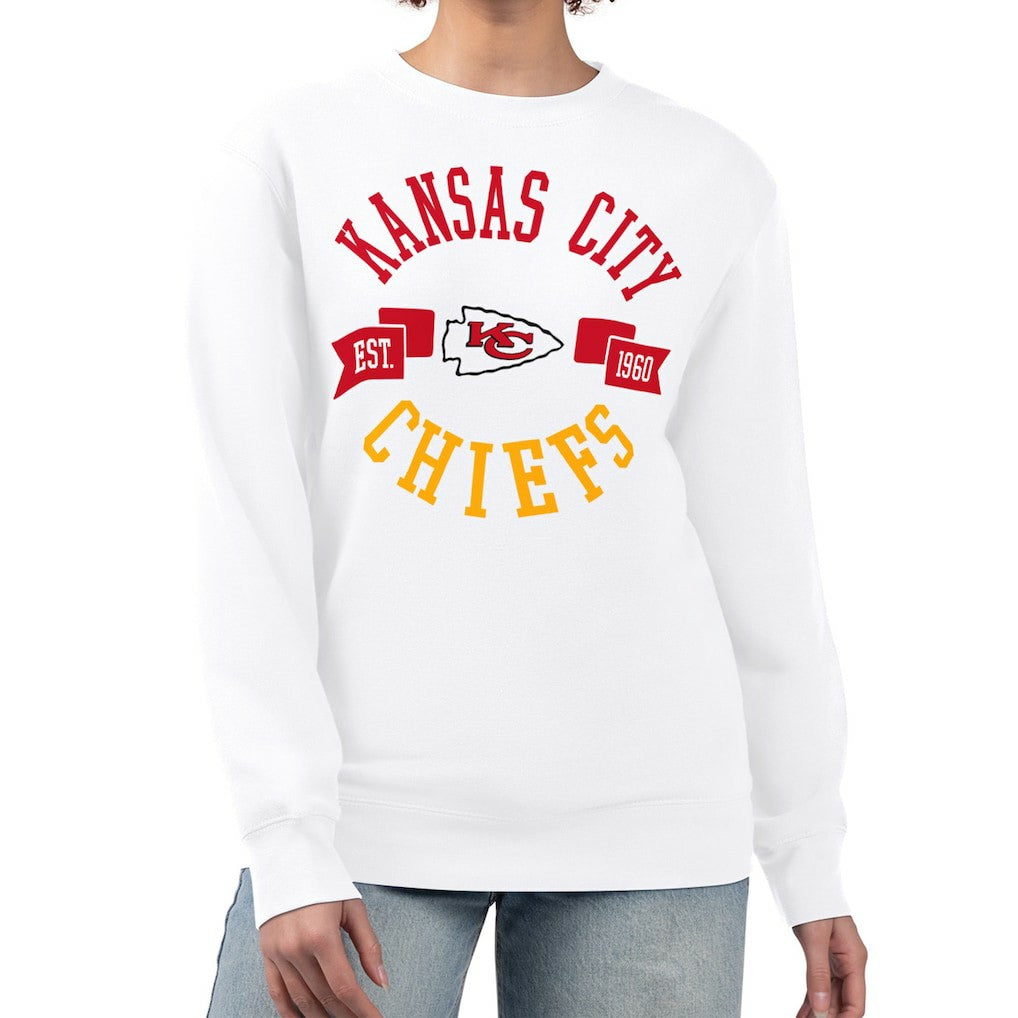 Kansas City Chiefs  G-III 4Her by Carl Banks Women's Large Team Graphic Fleece Pullover Sweatshirt