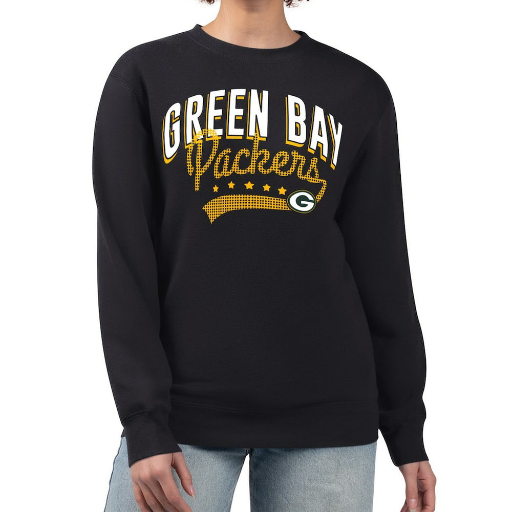 Green Bay Packers  G-III 4Her by Carl Banks Women's Filigree Logo Graphic Fleece Pullover Sweatshirt