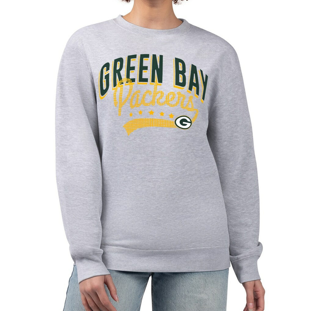 Green Bay Packers  G-III 4Her by Carl Banks Women's Filigree Logo Graphic Fleece Pullover Sweatshirt