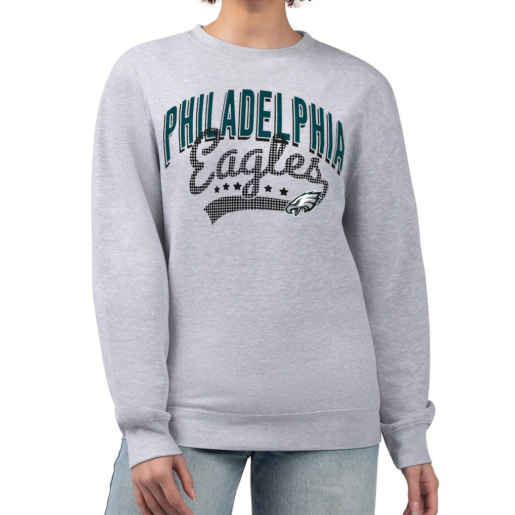 Philadelphia Eagles  G-III 4Her by Carl Banks Women's Filigree Logo Graphic Fleece Pullover Sweatshirt