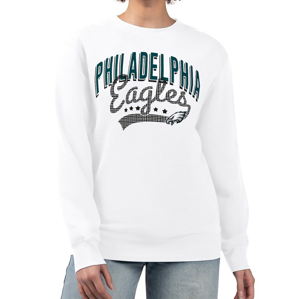Philadelphia Eagles  G-III 4Her by Carl Banks Women's Filigree Logo Graphic Fleece Pullover Sweatshirt