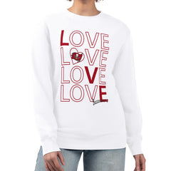 Tampa Bay Buccaneers  G-III 4Her by Carl Banks Women's Lots of Love Graphic Fleece Pullover Sweatshirt