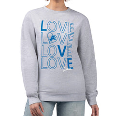 Detroit Lions  G-III 4Her by Carl Banks Women's Lots of Love Graphic Fleece Pullover Sweatshirt
