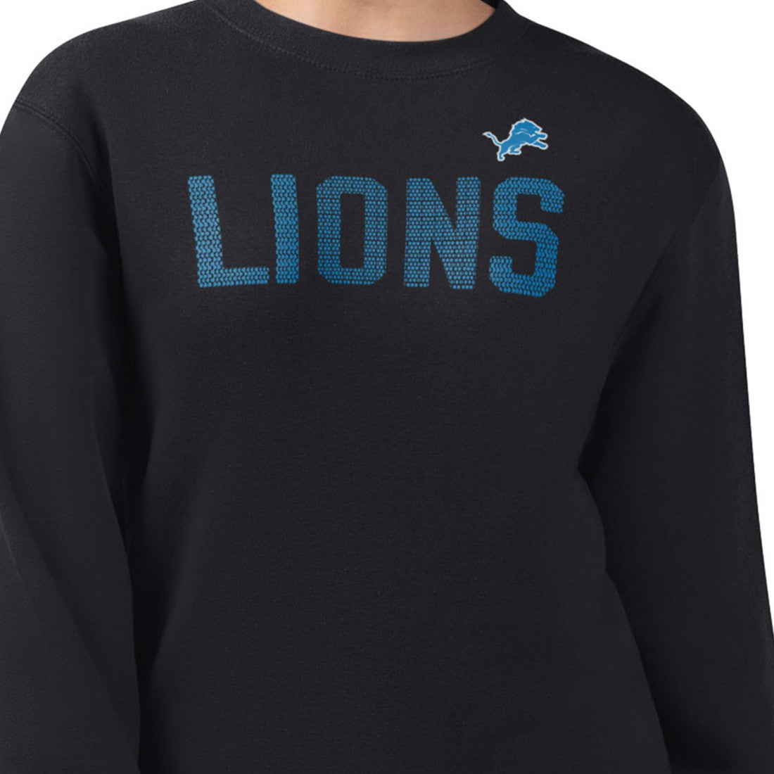 Detroit Lions  G-III 4Her by Carl Banks Women's Dot Print Team Graphic Fleece Pullover Sweatshirt