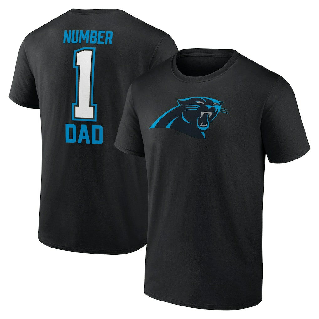 Carolina Panthers  Father's Day #1 Dad T-Shirt