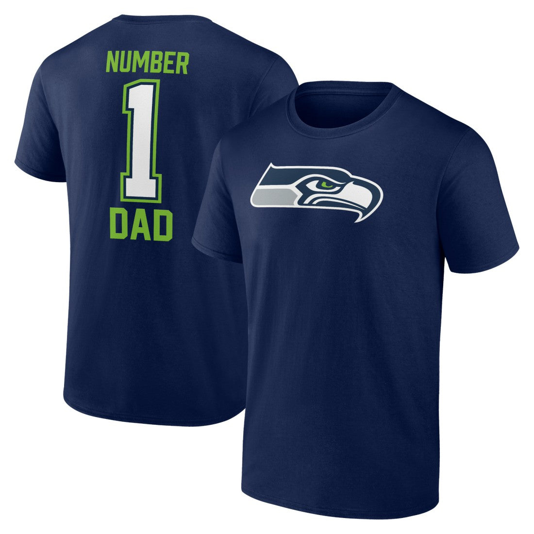 Seattle Seahawks  Father's Day #1 Dad T-Shirt