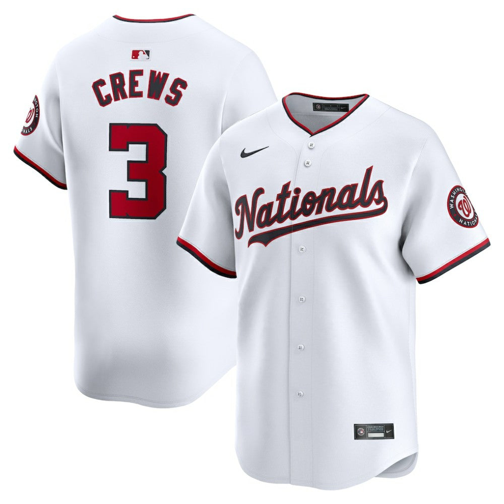 Dylan Crews Washington Nationals Nike Home Limited Player Jersey | MLB Sale
