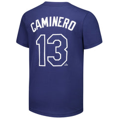 Junior Caminero Tampa Bay Rays Nike Youth Name & Number T-Shirt | MLB New