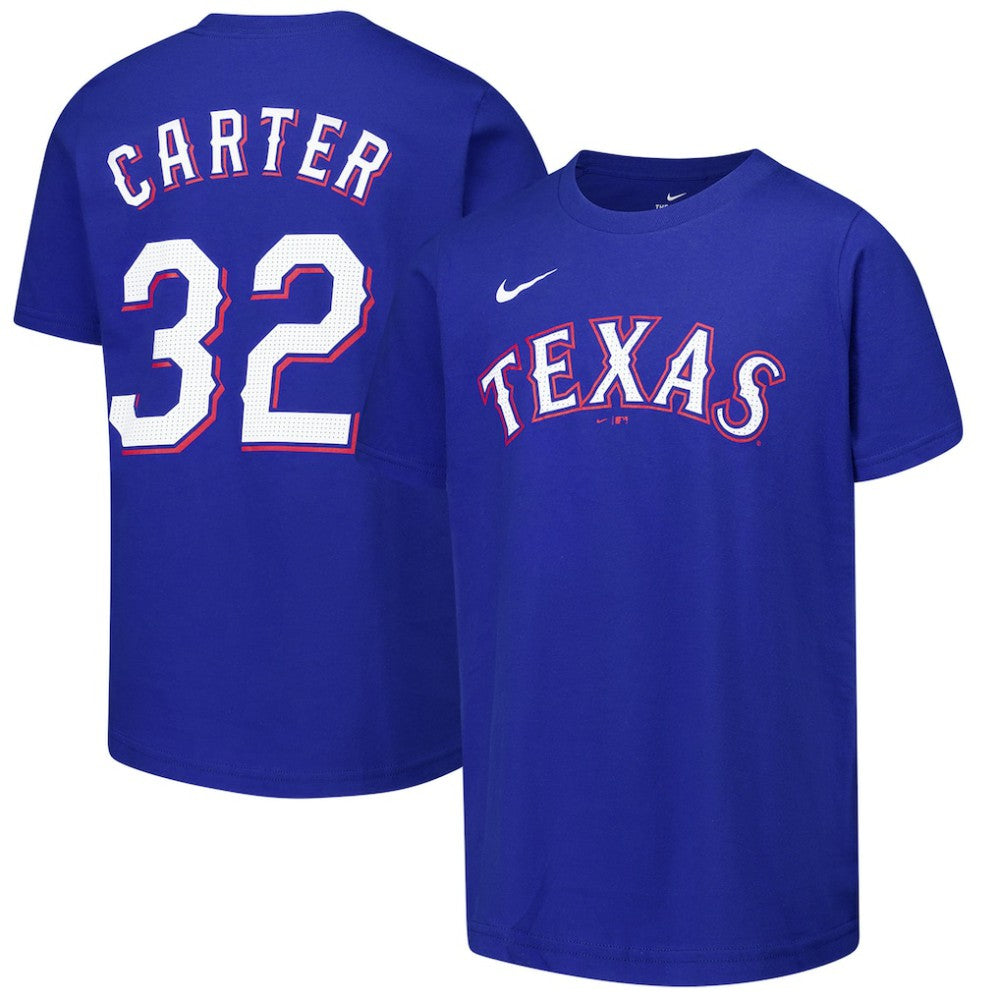 Evan Carter Texas Rangers Nike Youth Name & Number T-Shirt | MLB New