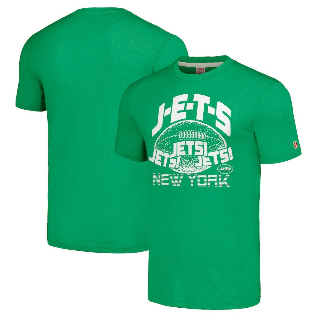 New York Jets  Homage Unisex J-E-T-S Tri-Blend T-Shirt