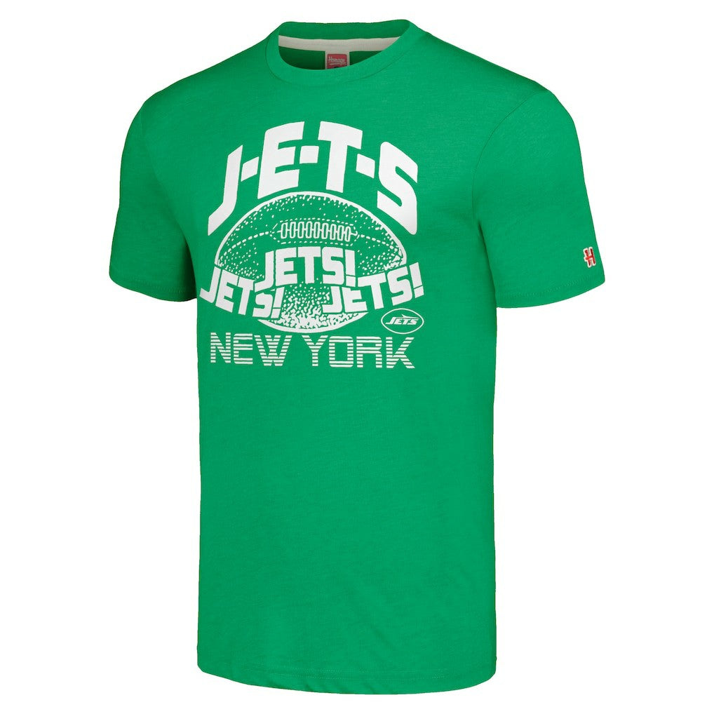 New York Jets  Homage Unisex J-E-T-S Tri-Blend T-Shirt