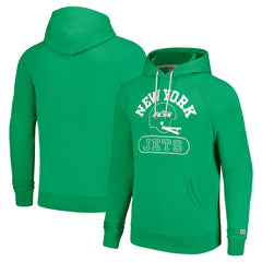 New York Jets  Homage Unisex Helmet Tri-Blend Pullover Hoodie