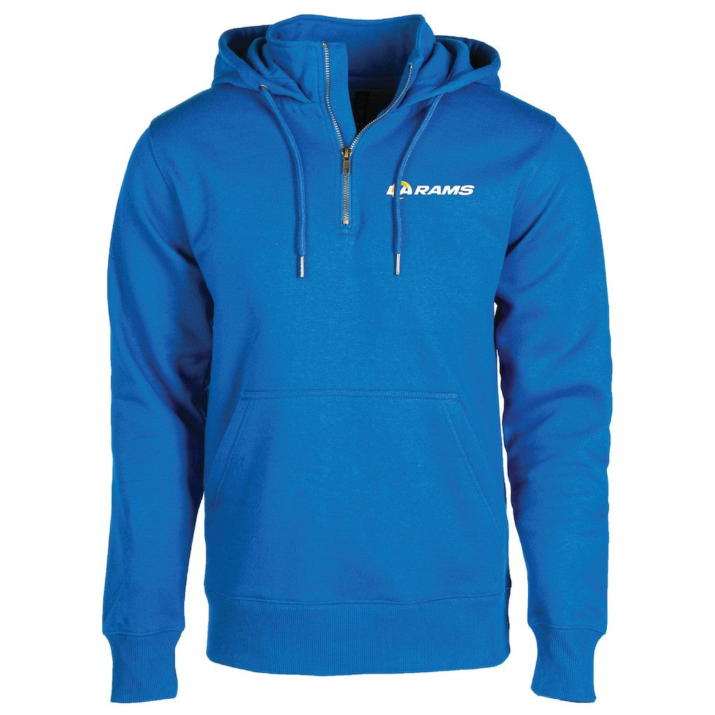 Los Angeles Rams  Dunbrooke Unisex Defender Quarter-Zip Hoodie