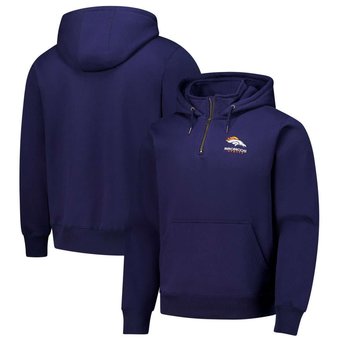 Denver Broncos  Dunbrooke Unisex Defender Quarter-Zip Hoodie